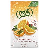 True Citrus, True Orange, кристаллизованный апельсин, 25,6 г (0,90 унции)