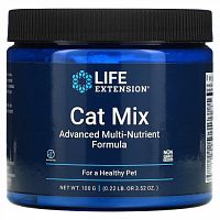 Life Extension, Cat Mix, усовершенствованное универсальное средство для котов с питательными веществами, 100 г (3,52 унции)