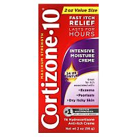 Cortizone 10, Maximum Strength, интенсивный увлажняющий крем, 56 г (2 унции)