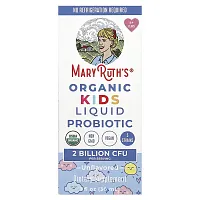 MaryRuth&#x27;s, Organic Kids Liquid Probiotic, 4 + Years, Unflavored, 2 Billion CFU, 1 fl oz (30 ml)