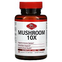 Olympian Labs, Mushroom 10X, 60 Capsules