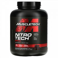 MuscleTech, Nitro Tech Ripped, нежирный протеин + снижение веса, брауни с шоколадной помадкой, 1,82 кг (4,01 фунта)