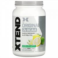 Xtend, The Original, 7 г аминокислот с разветвленными цепями, со вкусом лимона и лайма, 1,26 кг (2,78 фунта)