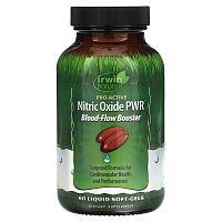 Irwin Naturals, Nitric Oxide PWR, Blood-Flow Booster, 60 Liquid Soft-Gels