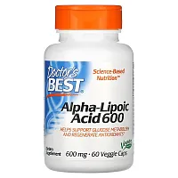 Doctor&#x27;s Best, Alpha-Lipoic Acid 600, 600 mg, 60 Veggie Caps