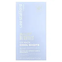 Lee Stafford, Bleach Blondes, Ice White Cool Shots, 4 Sachets, 0.5 fl oz (15 ml)