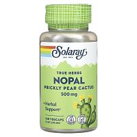 Solaray, True Herbs, Nopal, Prickly Pear Cactus, 500 mg, 100 VegCaps