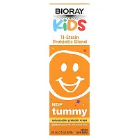 Bioray, Kids, NDF Tummy, 11-Strain Probiotic Blend, Raspberry, 2 fl oz (60 ml)