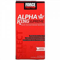 Force Factor, Alpha King Supreme, элитный бустер тестостерона, 45 таблеток