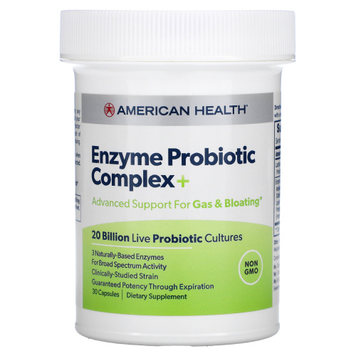 American Health, Enzyme Probiotic Complex +, 30 капсул фото 3