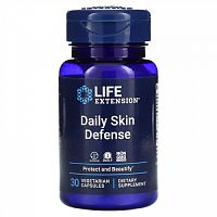 Life Extension, Daily Skin Defense, 30 вегетарианских капсул