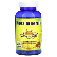 Nature&#x27;s Life, Mega Minerals, 250 Vegetarian Capsules