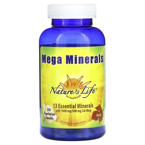 Nature&#x27;s Life, Mega Minerals, 250 Vegetarian Capsules