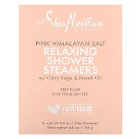 SheaMoisture, Pink Himalayan Salt, Relaxing Shower Steamers w/ Clary Sage &amp; Neroli Oil, 5 Steamers, 0.8 oz (23 g) Each