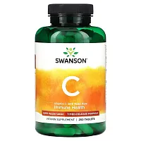 Swanson, Vitamin C with Rose Hips, 1,000 mg, 250 Tablets