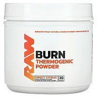 Raw Nutrition, Burn, Thermogenic Powder, Sweet Citrus, 18.2 oz (516 g)