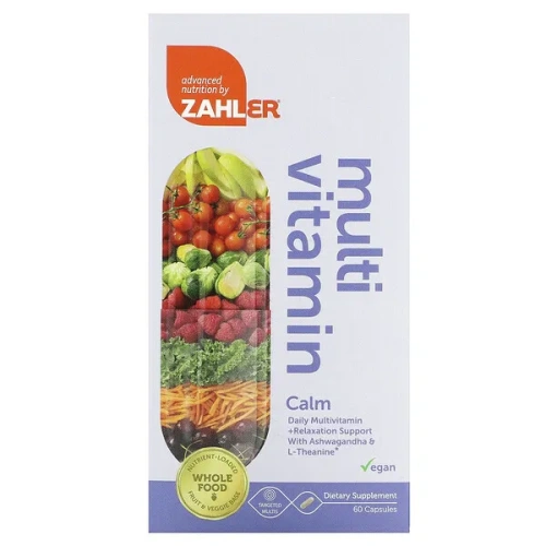 Zahler, Multivitamin, Calm, 60 Capsules