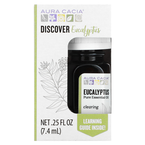 Aura Cacia, Discover Eucalyptus .25 fl oz (7.4 ml) фото 2