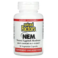 Natural Factors, NEM, Natural Eggshell Membrane, 30 Vegetarian Capsules