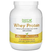 Super Nutrition, Ultra Filtered Whey Protein Powder, Non-GMO, rbST Free, Unflavored, 2 lb (908 g)