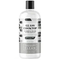 Therapy Clean, Glass Cooktop, Cleaner &amp; Polish with Lemon Essential Oil, 16 fl oz (473 ml)