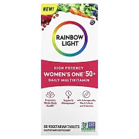 Rainbow Light, Women&#x27;s One 50+, Daily Multivitamin, High Potency , 60 Vegetarian Tablets