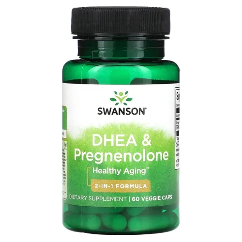 Swanson, DHE &amp; Pregnenolone, 60 Veggie Caps