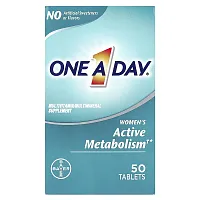 One-A-Day, Women&#x27;s Active Metabolism, Multivitamin/ Multimineral Supplement, 50 Tablets