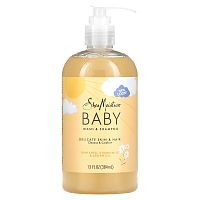 SheaMoisture, Детское мыло и шампунь, с маслом босвеллия и с миррой, 13 жид.унц. (384 мл)