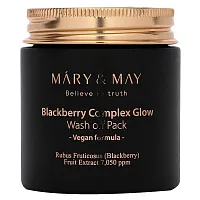 Mary &amp; May, Blackberry Complex Glow, Wash Off Pack, 4.4 oz (125 g)