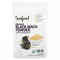 Sunfood, Порошок из необработанной органической черной маки, 113 г (4 унций)