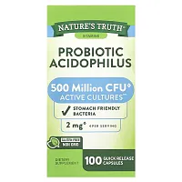 Nature&#x27;s Truth, Probiotic Acidophilus, 2 mg , 100 Quick Release Capsules (1 mg per Capsule)