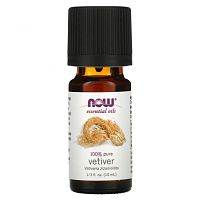 Now Foods, Essential Oils, 100% Pure Vetiver, 1/3 fl oz (10 ml)