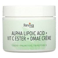 Reviva Labs, Alpha Lipoic Acid, Vitamin C Ester &amp; DMAE Cream, 2 oz (55 g)