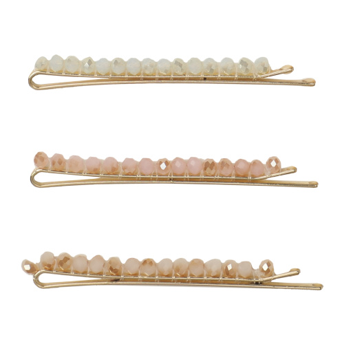 Kitsch, Beaded Bobby Pins, Blush/Mauve, 3 Pieces фото 3