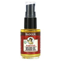 Badger Company, Navigator Class, Beard Oil, Bergamot & Vanilla, 1 fl oz (29.6 ml)