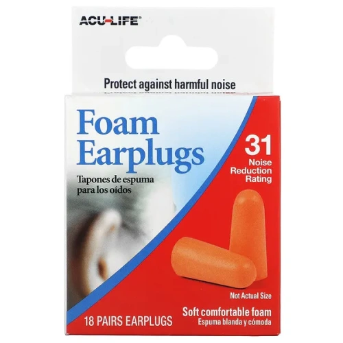 Flents, Foam Earplugs, 18 Pairs