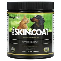 Flora, BiologicVet, BioSkin &amp; Coat, For Dogs and Cats, Natural, 7 oz (200 g)