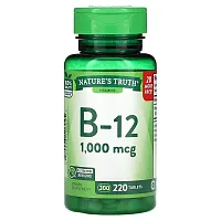 Nature&#x27;s Truth, B-12, 1,000 mcg, 220 Tablets