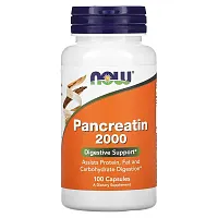 NOW Foods, Pancreatin 2000, 100 Capsules