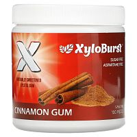 Xyloburst, Жевательная резинка с ксилитолом, Корица, 5,29 унций (150 г), 100 шт.