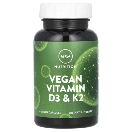 MRM Nutrition, Vegan Vitamin D3 &amp; K2, 60 Vegan Capsules