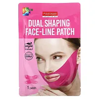 Purederm, Dual Shaping Face-Line Patch, Pink , 1 Patch