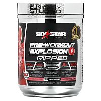 Six Star, Pre-Workout Explosion Ripped, со вкусом арбуза, 168 г (5,91 унции)