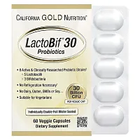 California Gold Nutrition, LactoBif 30 Probiotics, 30 Billion CFU, 60 Veggie Capsules