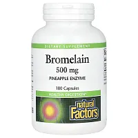 Natural Factors, Bromelain, 500 mg, 180 Capsules