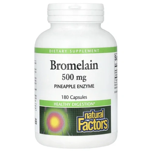 Natural Factors, Bromelain, 500 mg, 180 Capsules