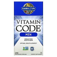 Garden of Life, Vitamin Code, Whole Food Multivitamin for Men, 240 Vegetarian Capsules