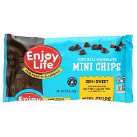 Enjoy Life Foods, Мини-капли, полугорький шоколад, 283 г