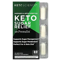 Keto Science, Keto Sugar Relief with Prenulin, 60 Capsules